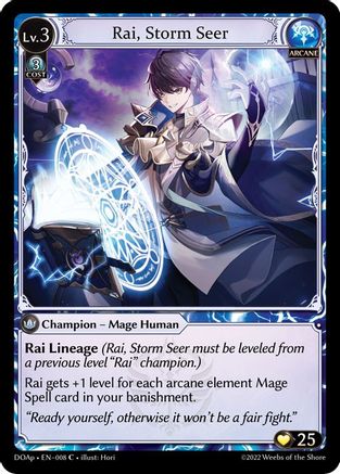 Rai, Storm Seer (008) - Dawn of Ashes Prelude