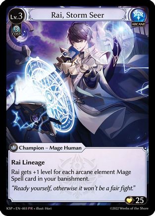 Rai, Storm Seer (003) - Kickstarter Promotional Cards Foil