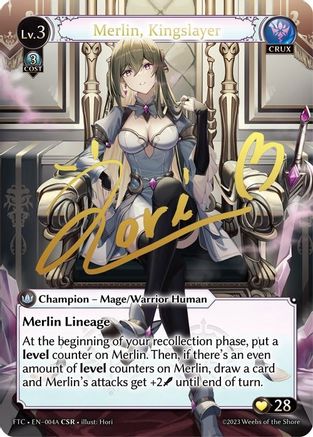 Merlin, Kingslayer (A) (CSR) (004A) - Fractured Crown Foil