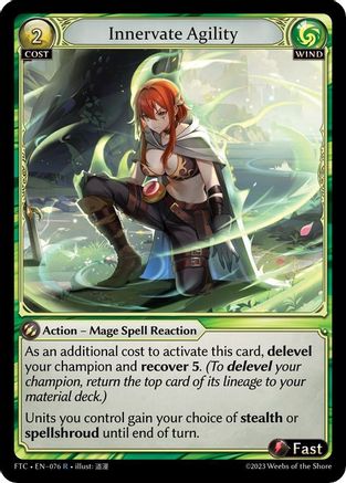 Innervate Agility (076) - Fractured Crown Foil