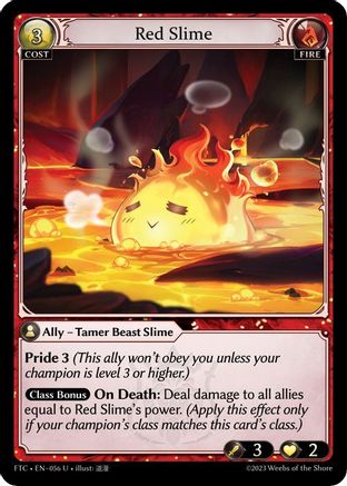 Red Slime (056) - Fractured Crown Foil