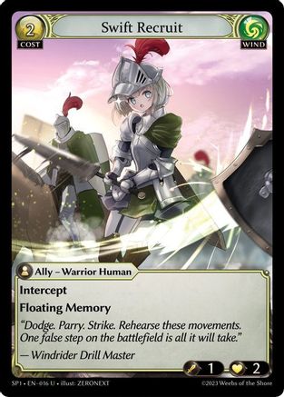 Swift Recruit (016) - Supporter Pack 1 Foil