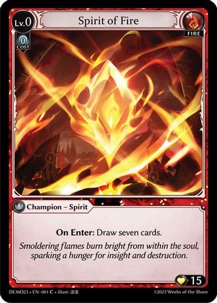 Spirit of Fire (001) - 2023 Demo Deck