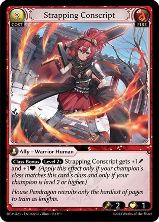 Strapping Conscript (022) - 2023 Demo Deck