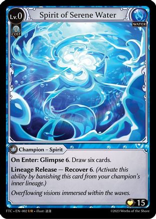 Spirit of Serene Water (002) - Fractured Crown Foil