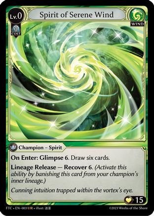 Spirit of Serene Wind (003) - Fractured Crown Foil