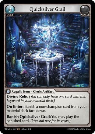 Quicksilver Grail (007) (007) - Fractured Crown Foil