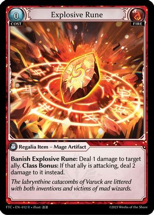 Explosive Rune (012) - Fractured Crown Foil