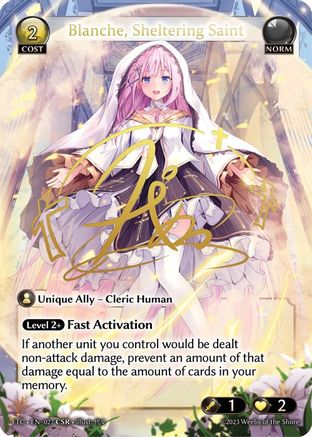 Blanche, Sheltering Saint (CSR) (027) - Fractured Crown Foil