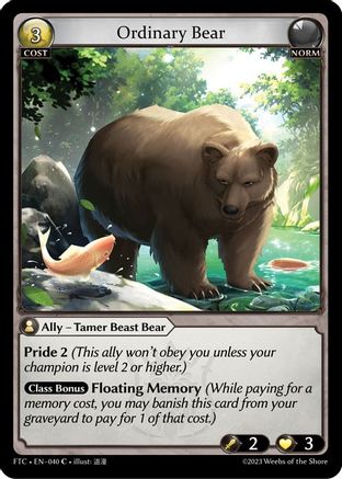 Ordinary Bear (040) - Fractured Crown Foil