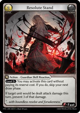 Resolute Stand (043) - Fractured Crown Foil