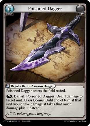 Poisoned Dagger (015) - Fractured Crown Foil