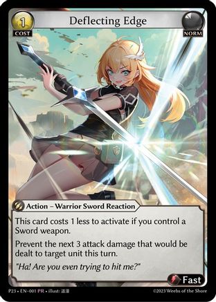 Deflecting Edge (080) - Promotional Cards