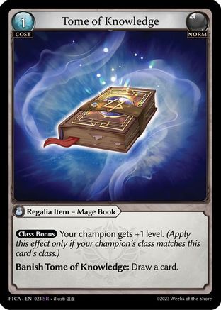 Tome of Knowledge (023) - Fractured Crown Foil