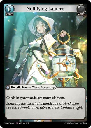 Nullifying Lantern (003) - Promotional Cards