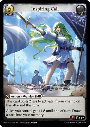 Inspiring Call (006) - Promotional Cards Foil
