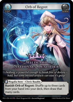 Orb of Regret (013) - Promotional Cards Foil