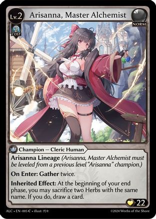 Arisanna, Master Alchemist (005) - Alchemical Revolution Foil