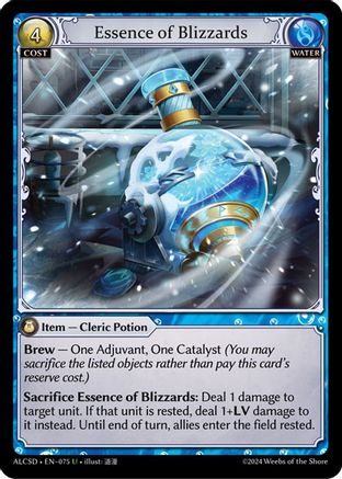 Essence of Blizzards (075) - Alchemical Revolution Starter Decks