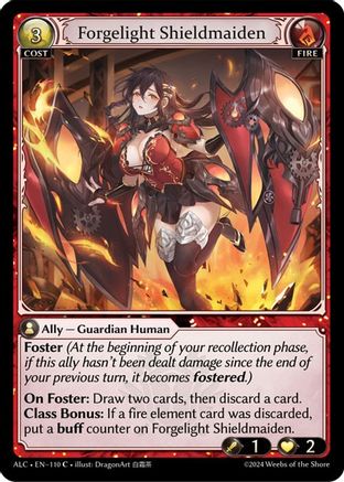 Forgelight Shieldmaiden (110) - Alchemical Revolution Foil