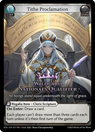 Tithe Proclamation (017) - Promotional Cards Foil