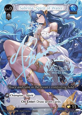 Sabrina, Spirit of Water (020) - Promotional Cards