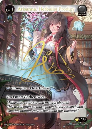 Arisanna, Herbalist Prodigy (CSR) (ALC1E) (004) - Alchemical Revolution Foil