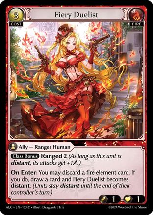 Fiery Duelist (103) - Alchemical Revolution Foil