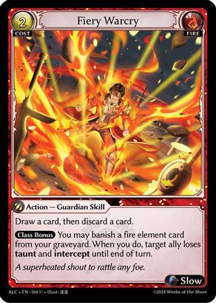 Fiery Warcry (104) - Alchemical Revolution Foil