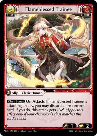 Flameblessed Trainee (108) - Alchemical Revolution Foil