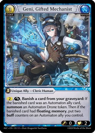 Geni, Gifted Mechanist (135) - Alchemical Revolution Foil