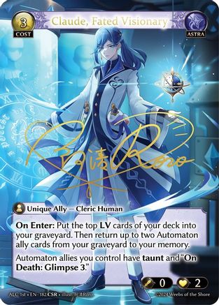 Claude, Fated Visionary (CSR) (ALC1E) (182) - Alchemical Revolution Foil