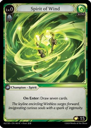 Spirit of Wind (003) - Alchemical Revolution Starter Decks