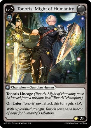 Tonoris, Might of Humanity (011) - Alchemical Revolution Starter Decks