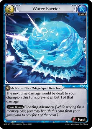 Water Barrier (083) - Alchemical Revolution Starter Decks