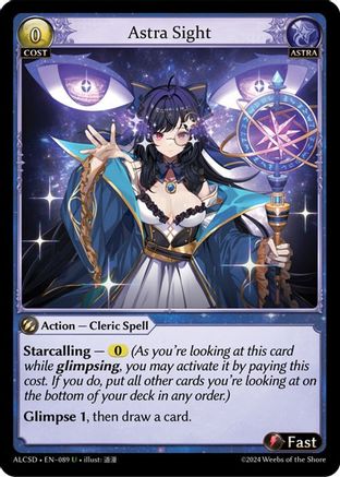 Astra Sight (089) - Alchemical Revolution Starter Decks