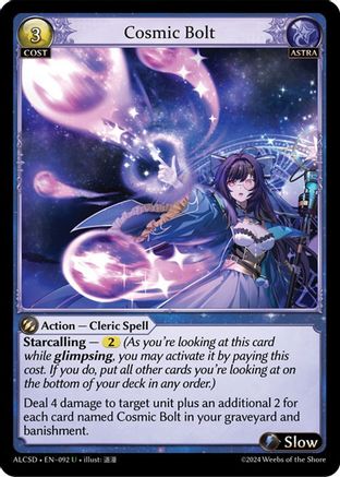 Cosmic Bolt (092) - Alchemical Revolution Starter Decks