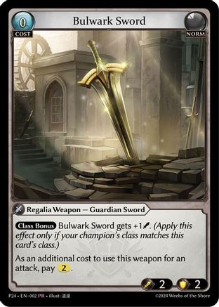 Bulwark Sword (002) - Promotional Cards