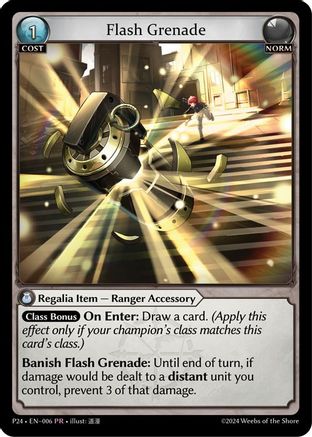 Flash Grenade (006) - Promotional Cards