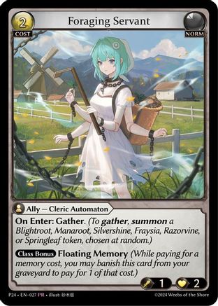 Foraging Servant (027) - Promotional Cards