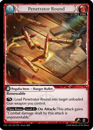 Penetrator Round (019) - Promotional Cards Foil