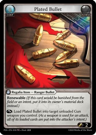 Plated Bullet (010) - Promotional Cards