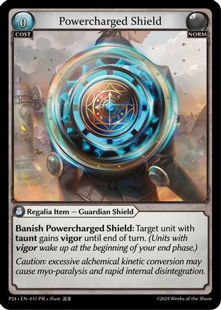 Powercharged Shield (011) - Promotional Cards Foil