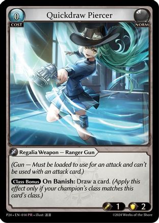 Quickdraw Piercer (014) - Promotional Cards Foil