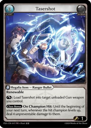 Tasershot (017) - Promotional Cards Foil
