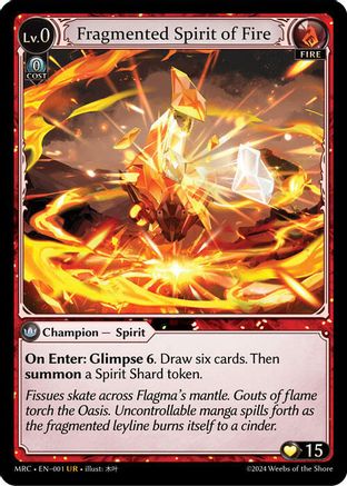 Fragmented Spirit of Fire (001) - Mercurial Heart Foil