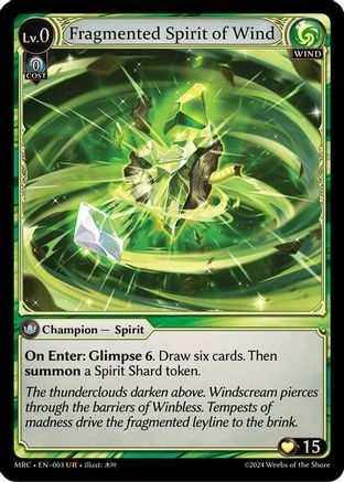 Fragmented Spirit of Wind (003) - Mercurial Heart Foil