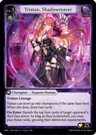 Tristan, Shadowreaver (006) - Mercurial Heart Foil