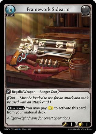 Framework Sidearm (010) - Mercurial Heart Foil