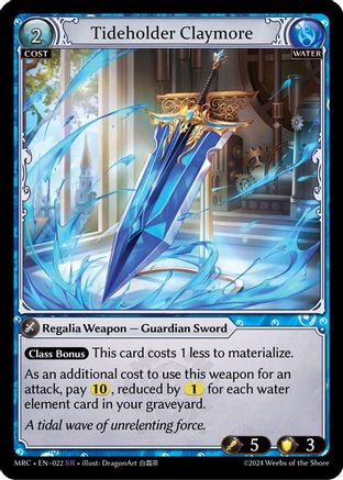 Tideholder Claymore (022) - Mercurial Heart Foil